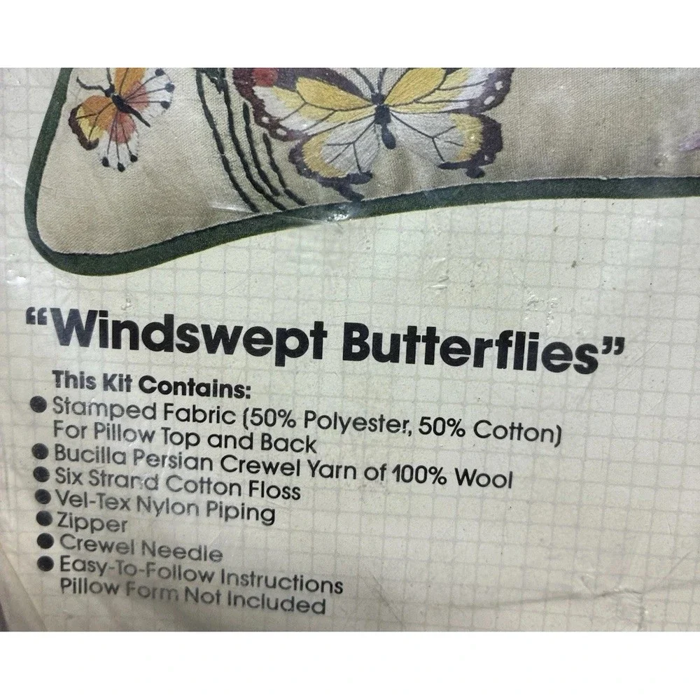 Bucilla Stitchery Windswept Butterflies 16